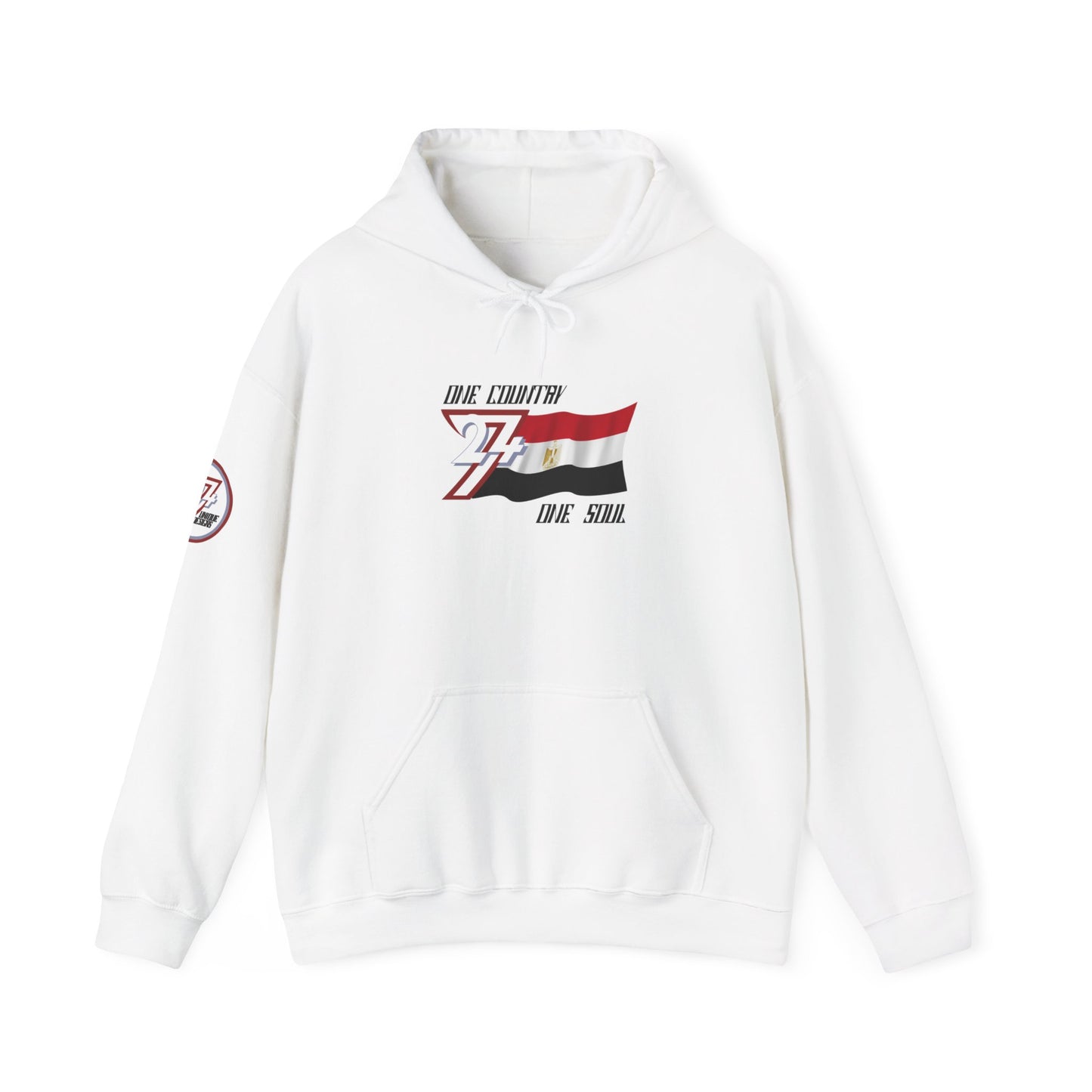 Unique Design Egypt Flag Custom Hoodie white
