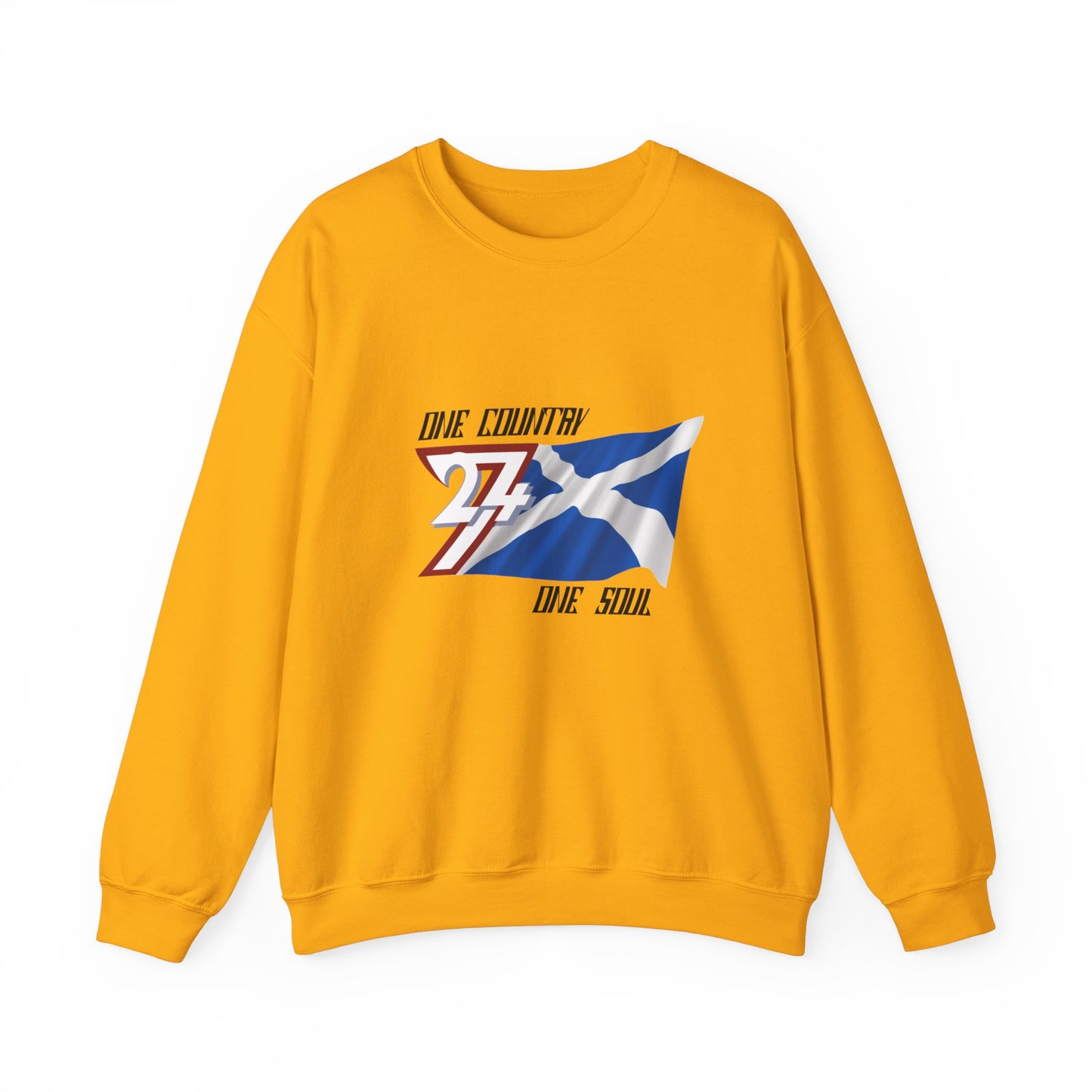 Unique Design Scotland Flag sweatshirt gold