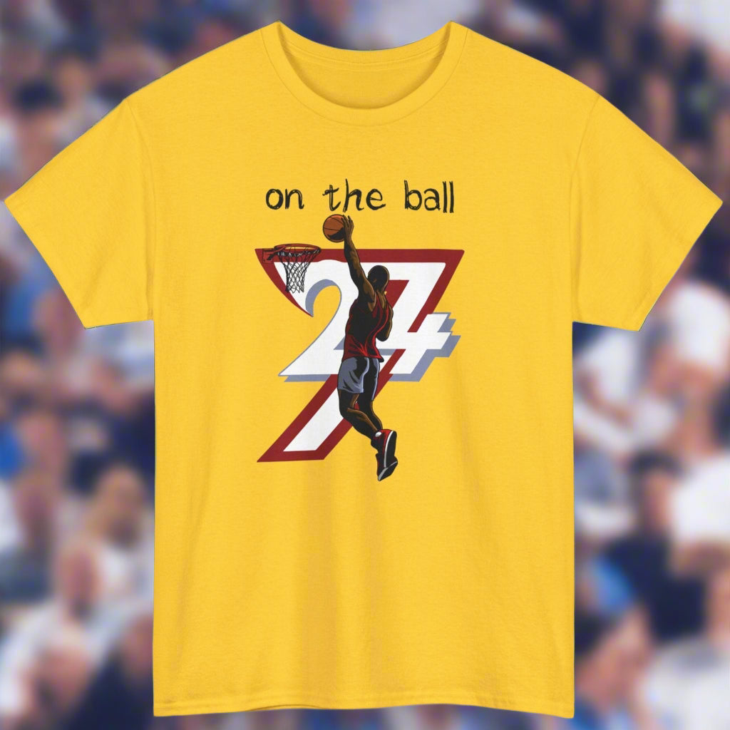 Unique Design Basketball Sport Printed T-shirt daisy