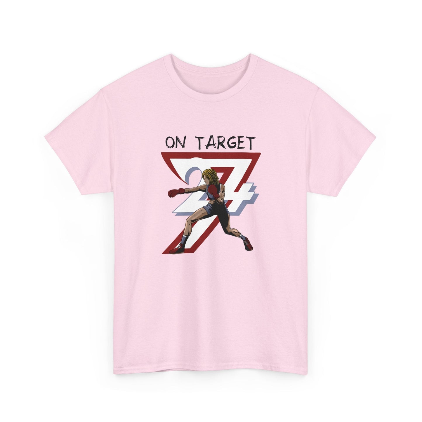 Unique Design Female Boxer Sport T-shirt light pink