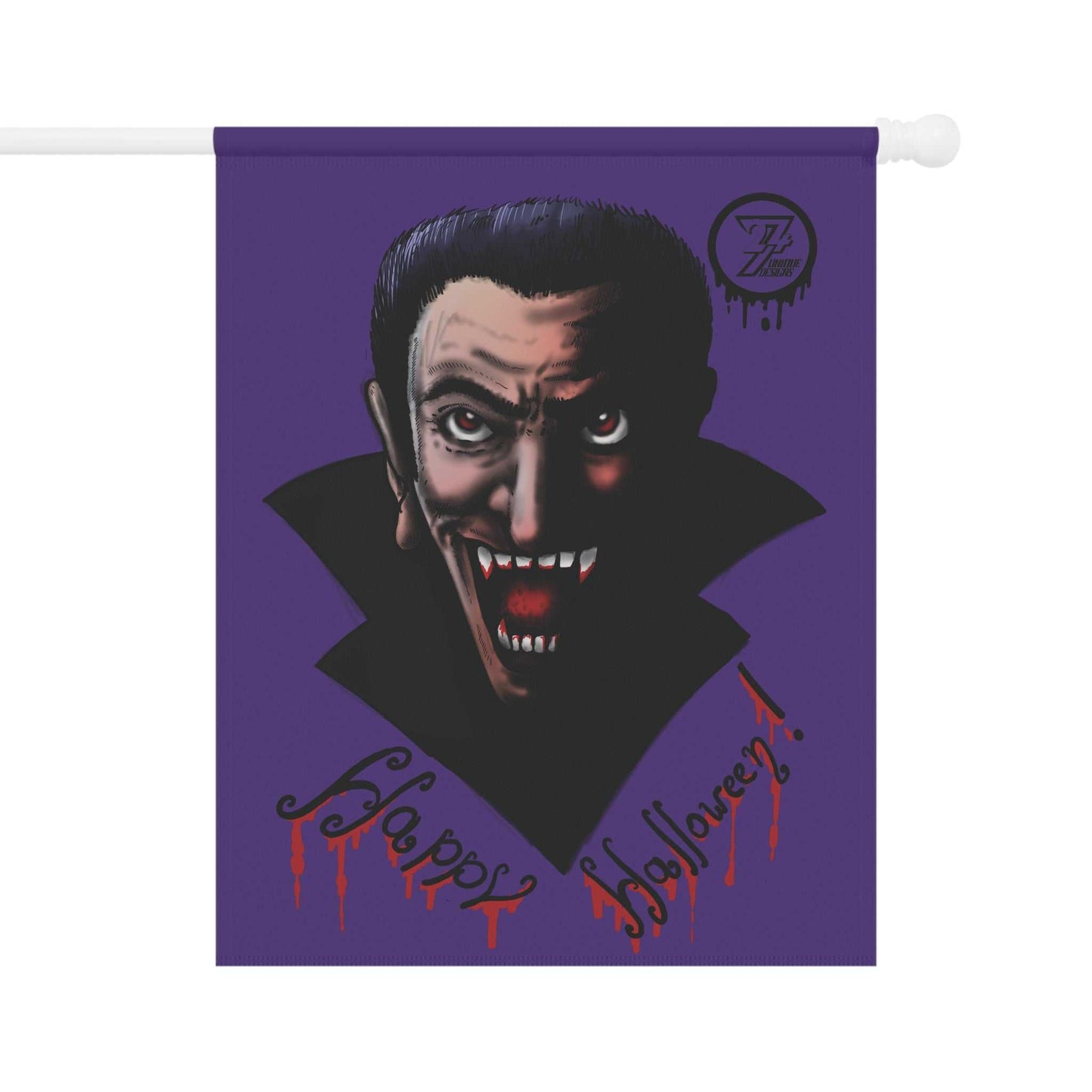 Halloween Vampire Decoration Scary Vampire Garden & House Banner front