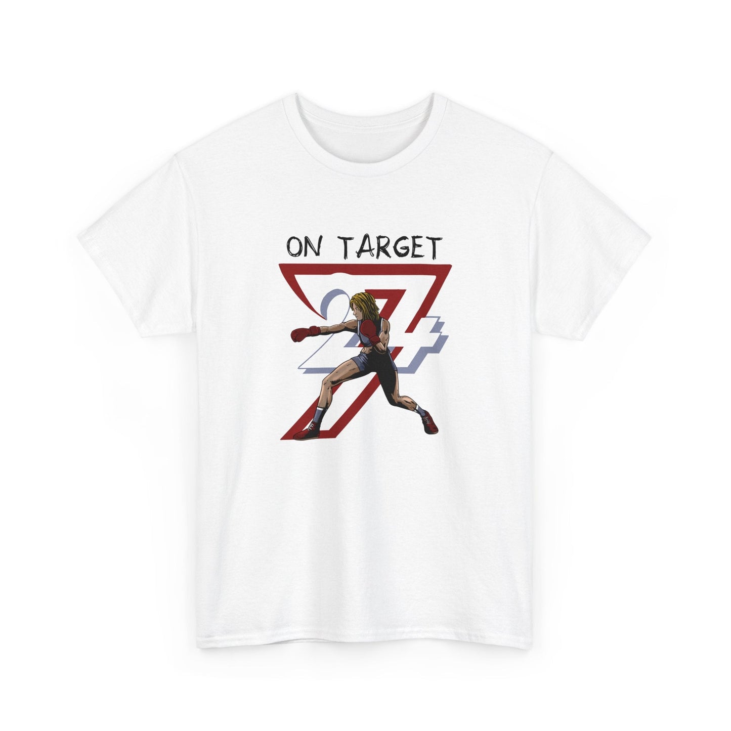 Unique Design Female Boxer Sport T-shirt white