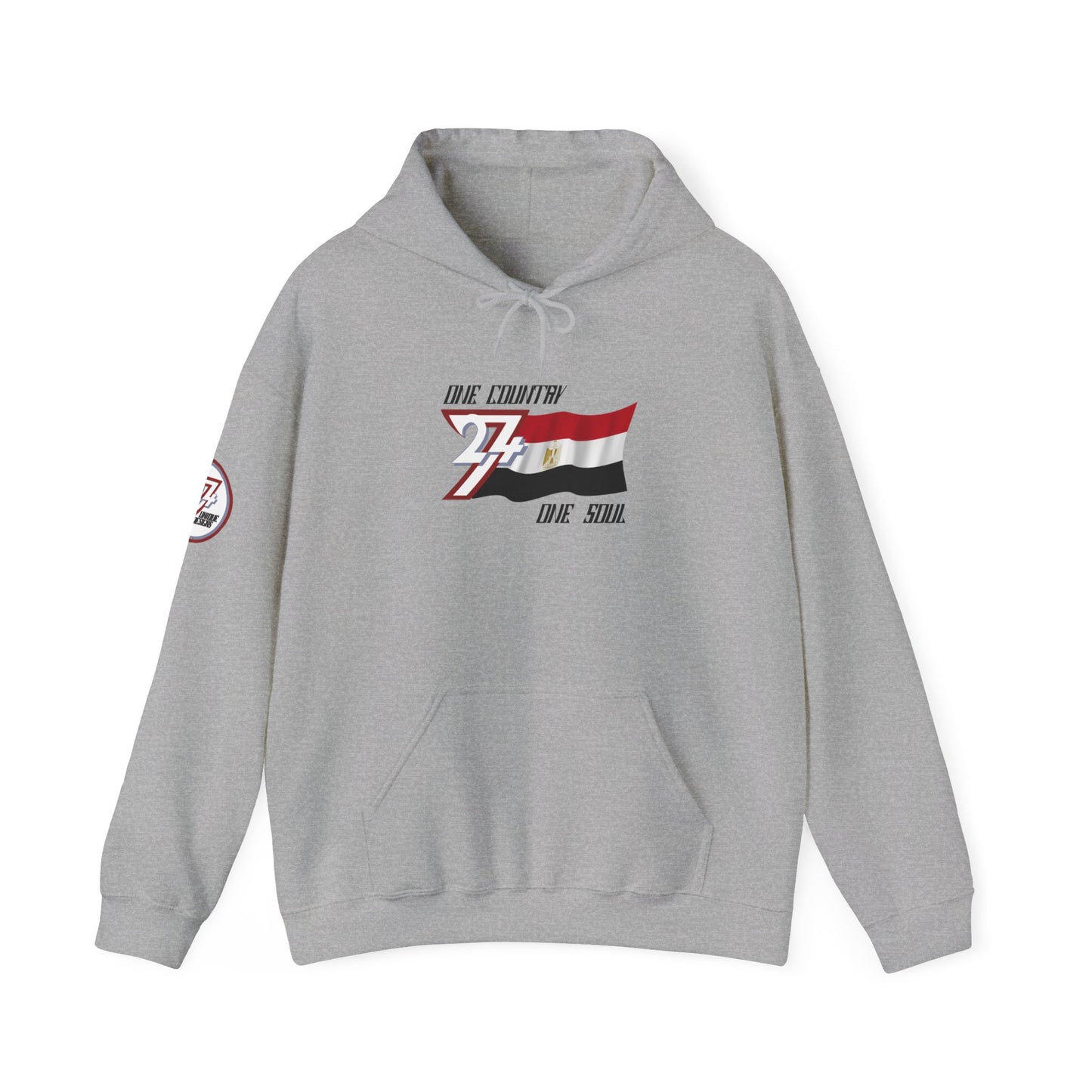 Unique Design Egypt Flag Custom Hoodie sport grey