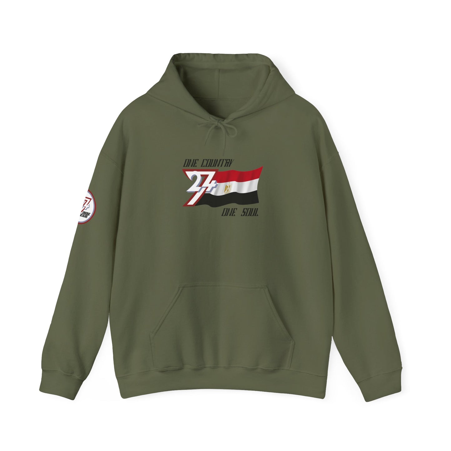 Unique Design Egypt Flag Custom Hoodie military green