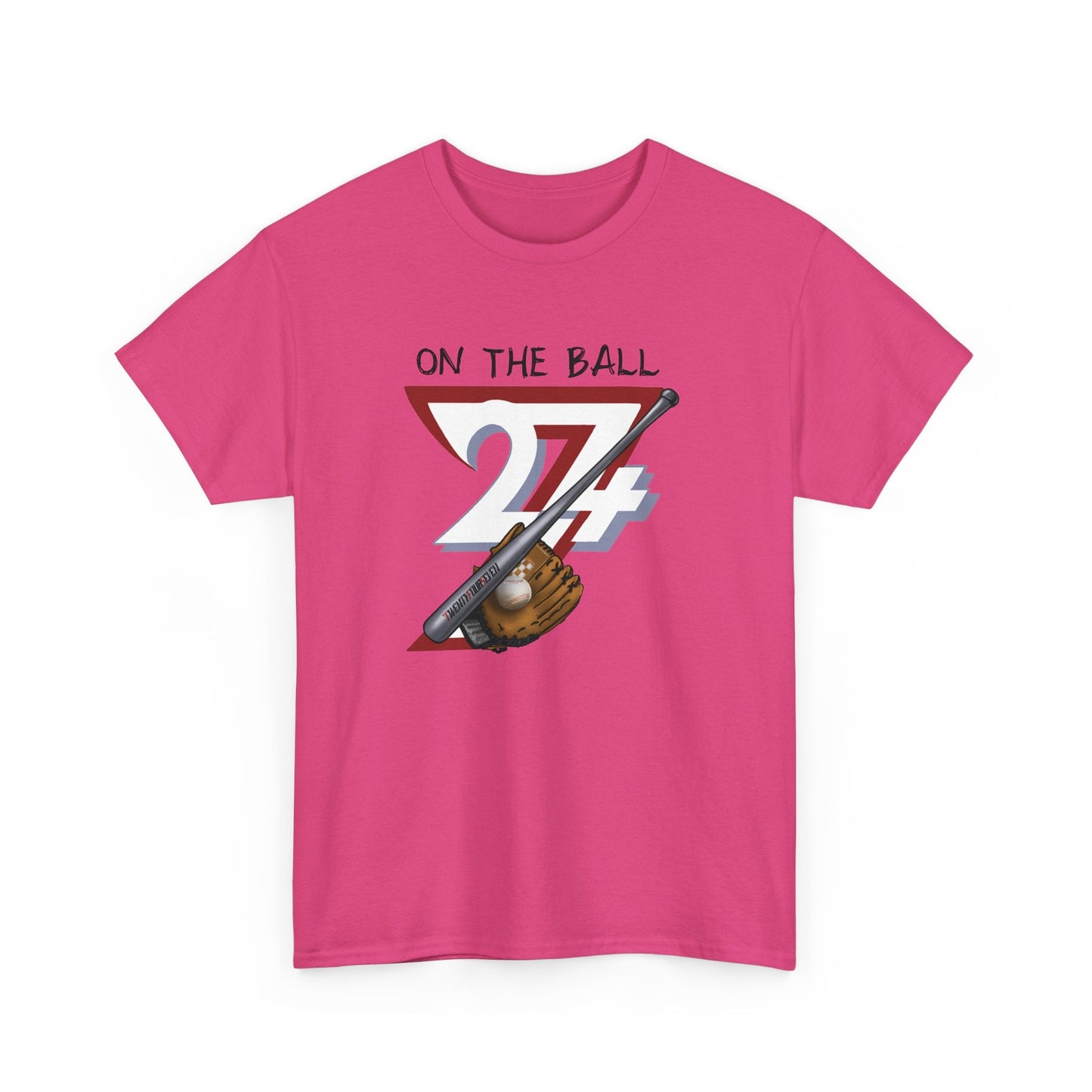 Baseball Sport Printed T-shirt baseball t-shirt by 24/7 Unique Designs heliconia