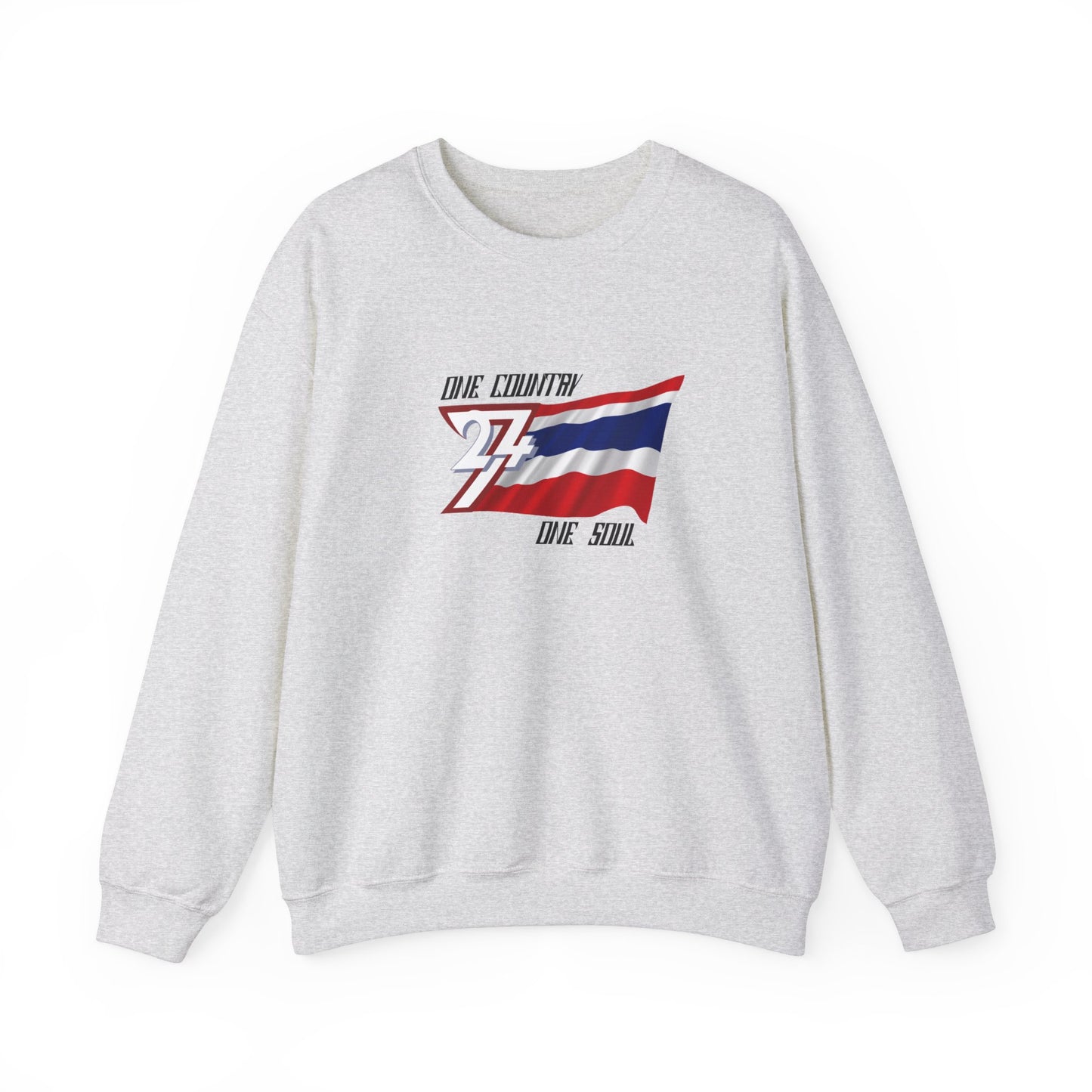Unique Design Thailand Flag sweatshirt ash