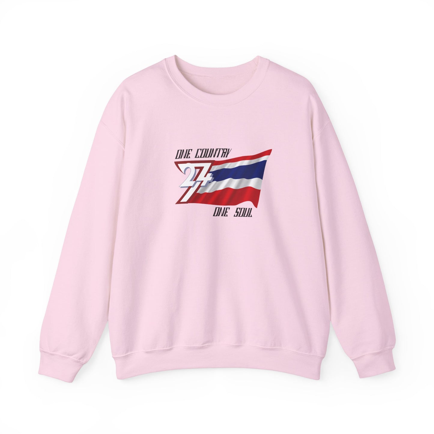 Unique Design Thailand Flag sweatshirt light pink