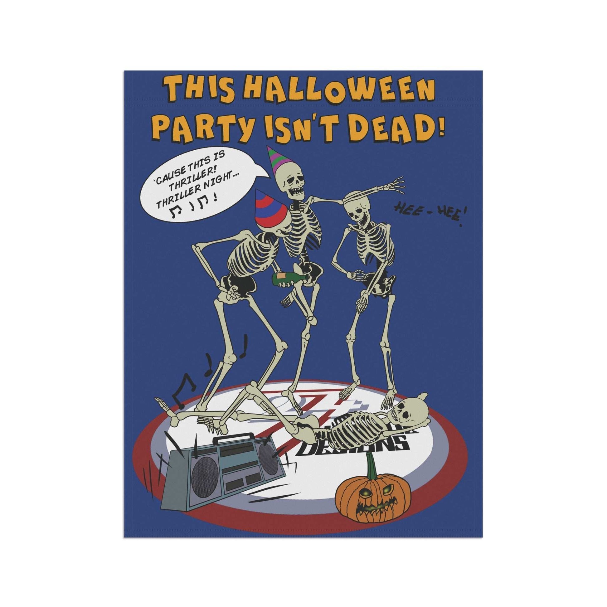Halloween Skeleton Decor - Skeleton Party Banner image