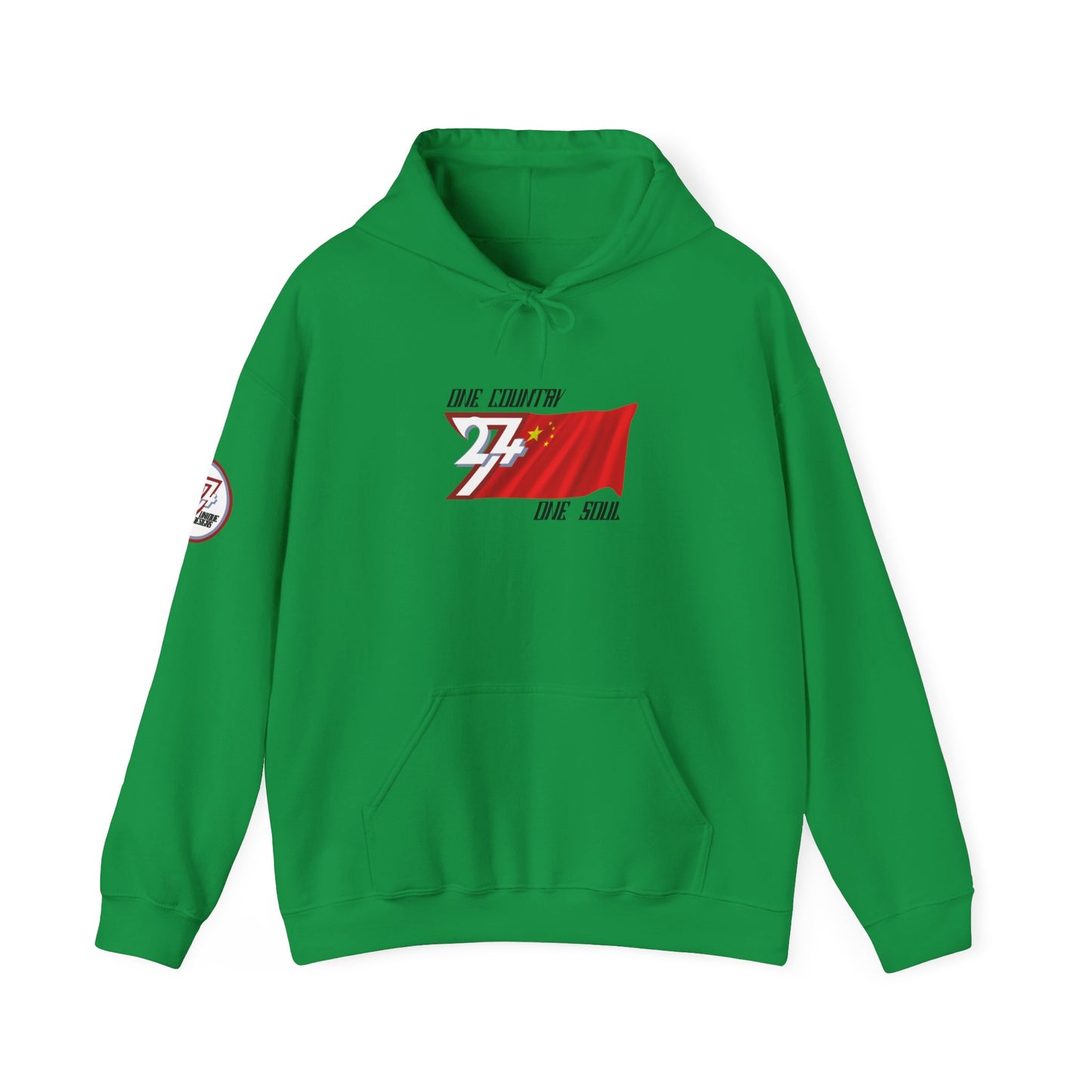 Unique Design China Flag custom hoodie irish green
