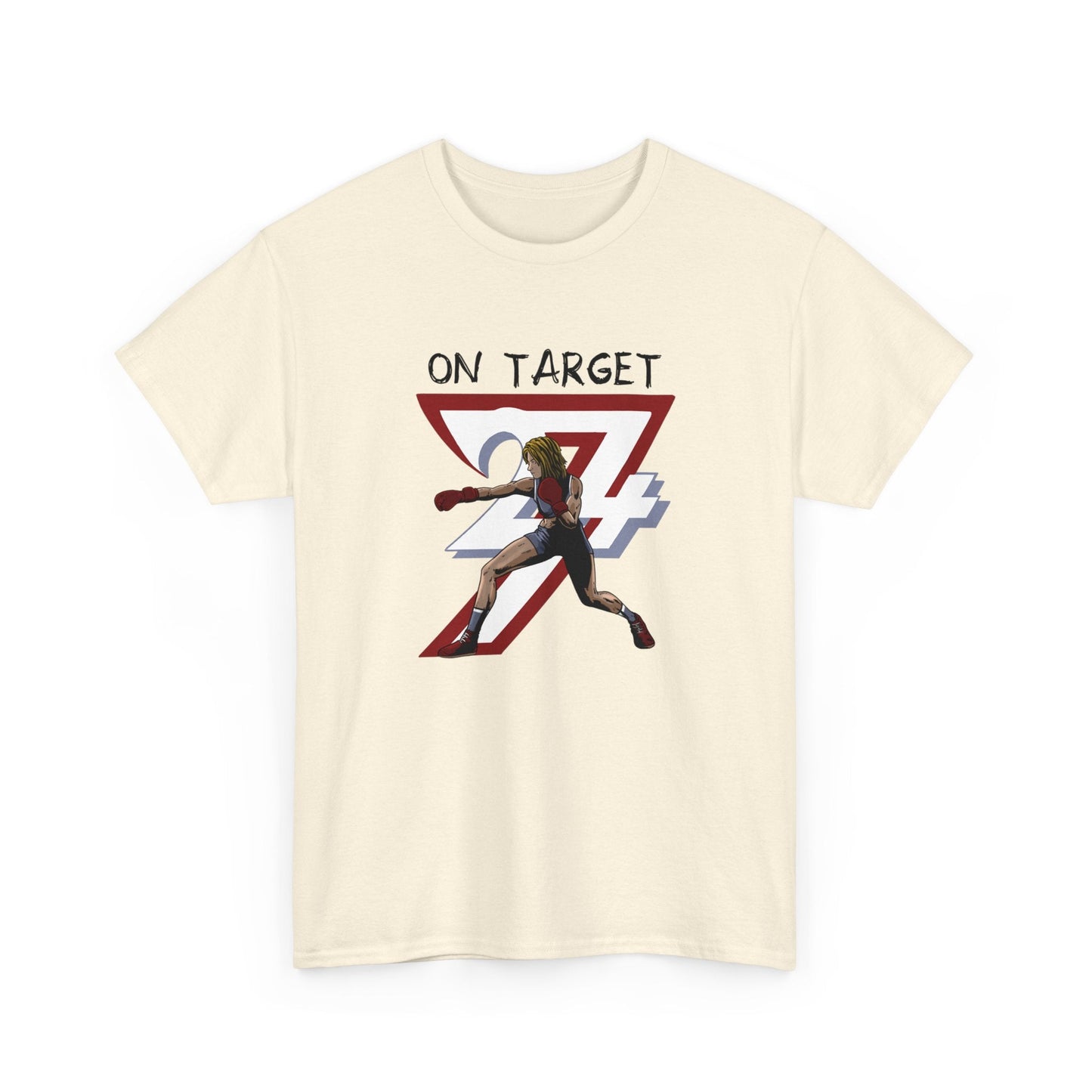 Unique Design Female Boxer Sport T-shirt natural