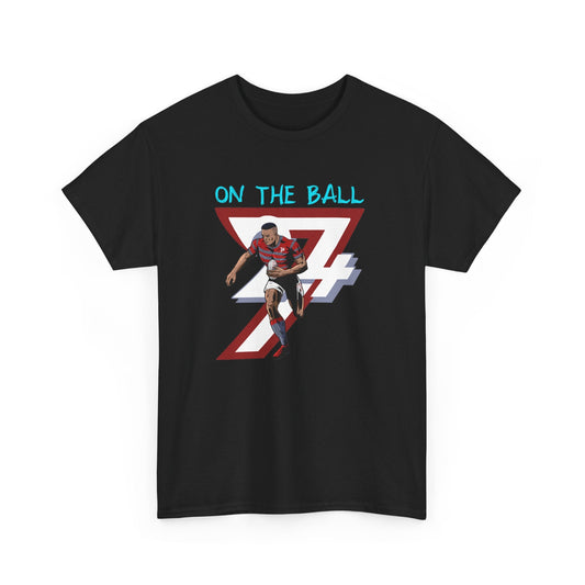 Unique Design Rugby Sport Printed T-shirt black