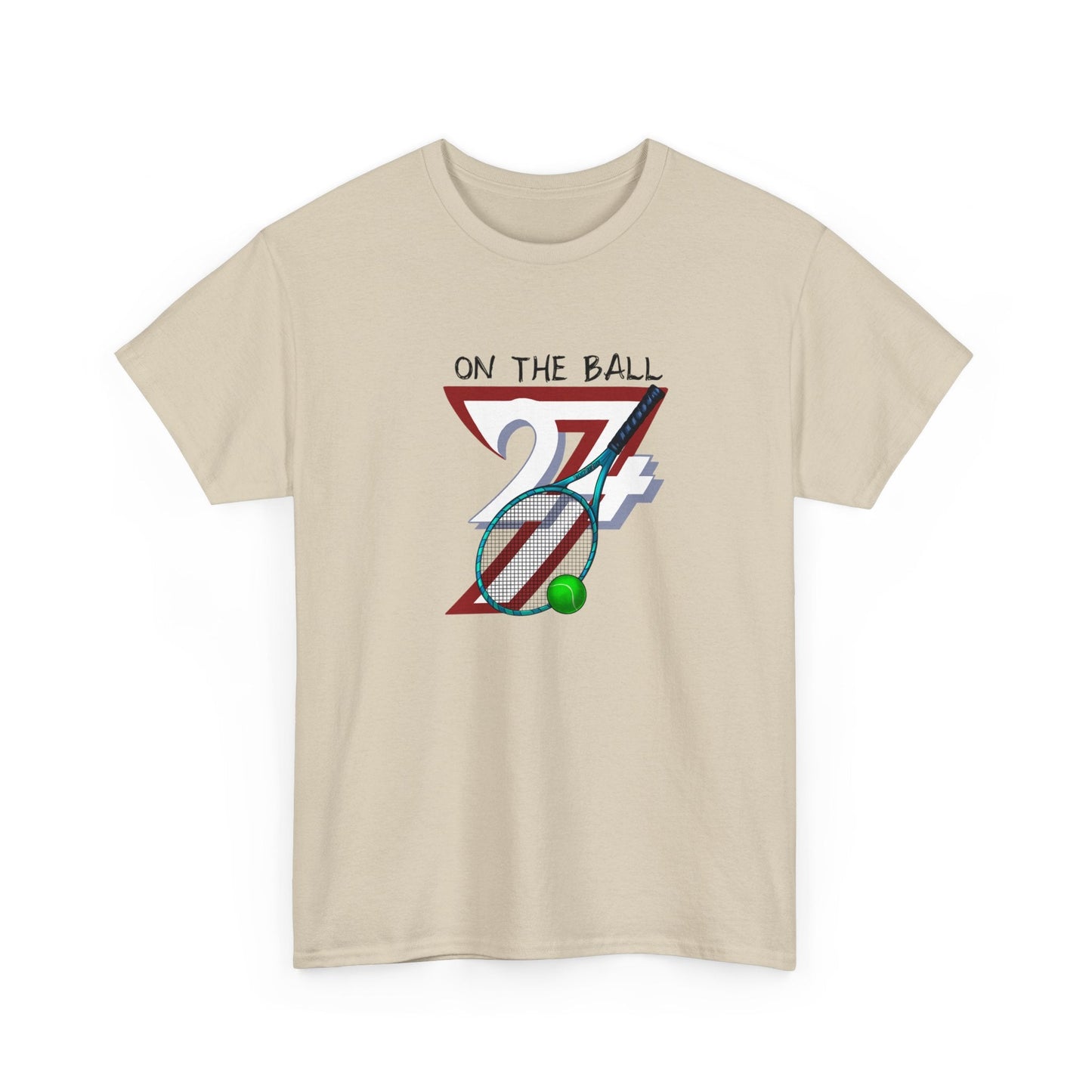 Unique Design Tennis Sport Printed T-shirt sand