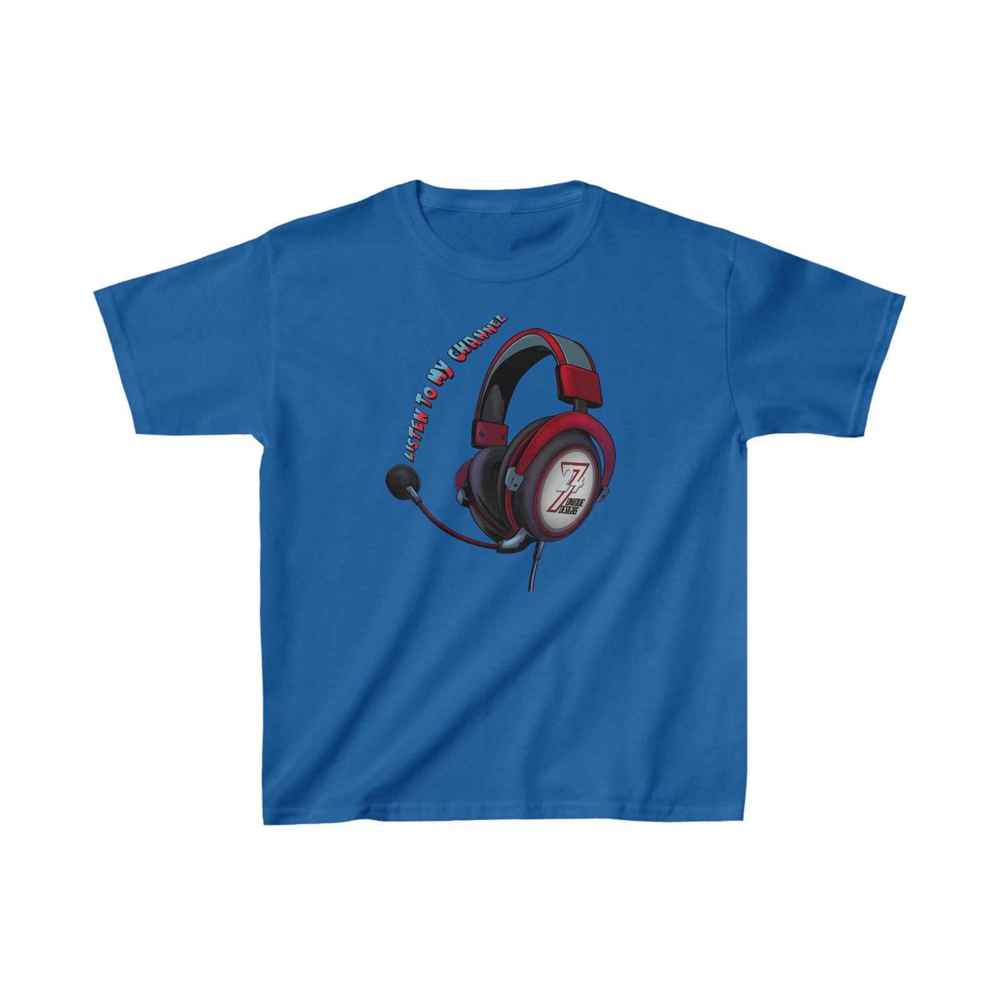 Unique Design kids clothing Kids T-shirt Listen To My Channel royal