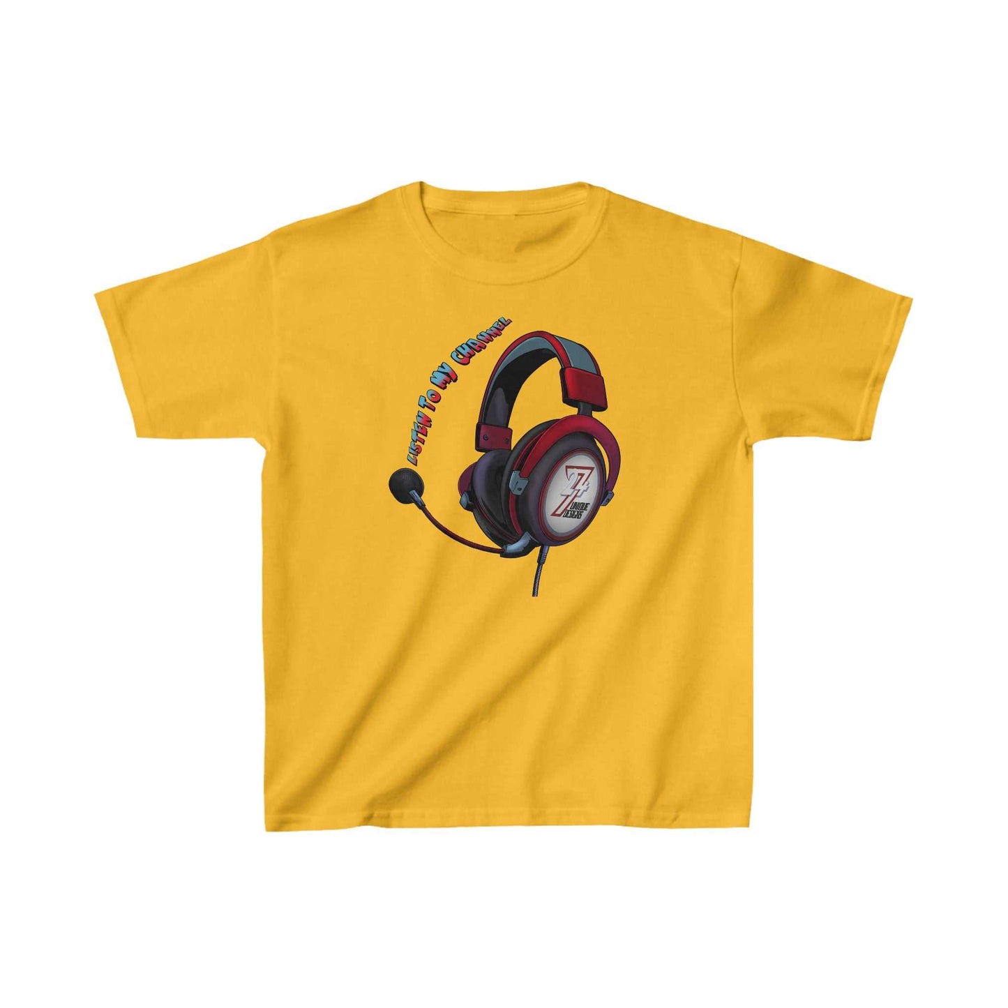 Unique Design kids clothing Kids T-shirt Listen To My Channel sunfower