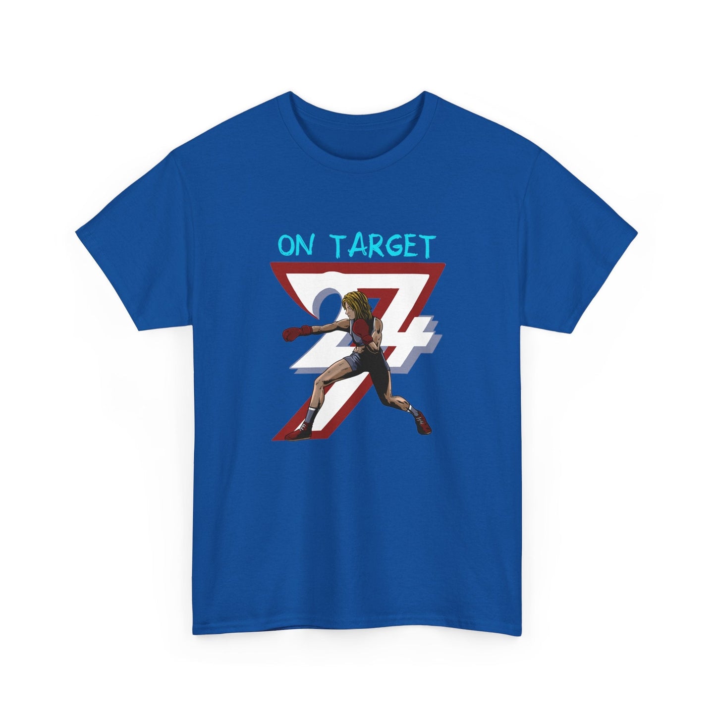 Unique Design Female Boxer Sport T-shirt royal