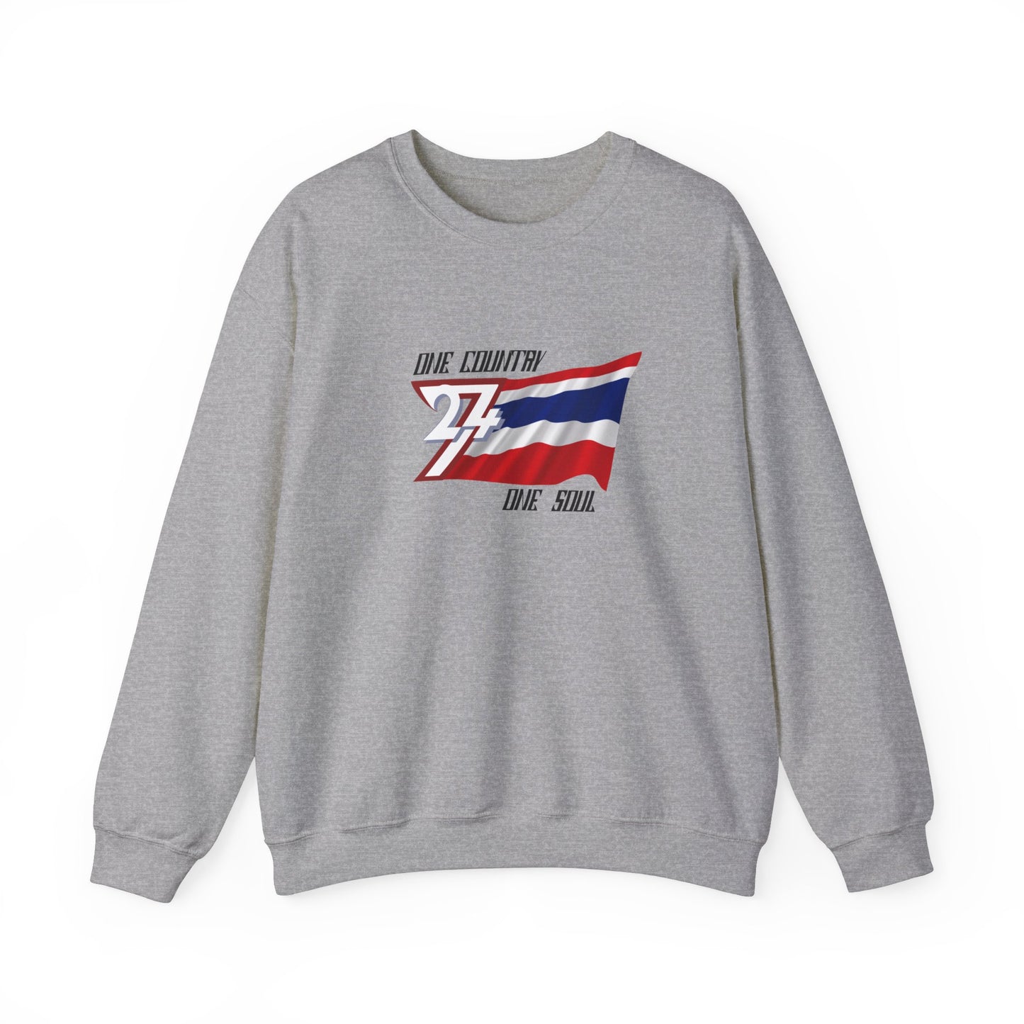 Unique Design Thailand Flag sweatshirt sport grey