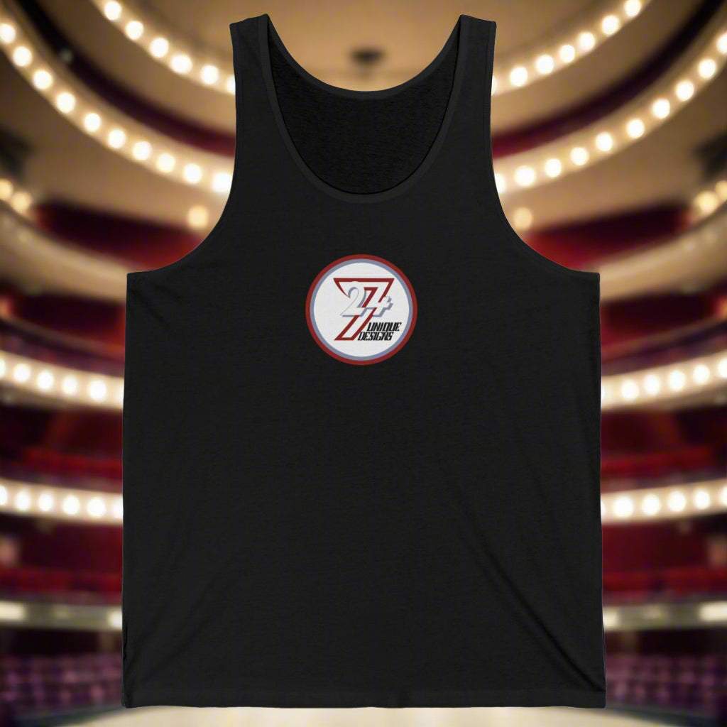 247 Logo Jersey Tank Top black