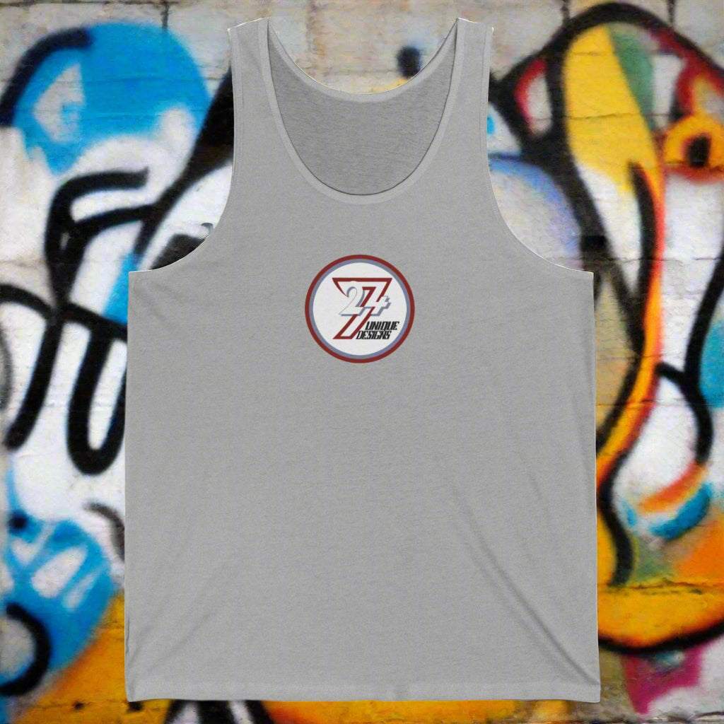 247 Logo Jersey Tank Top light heather