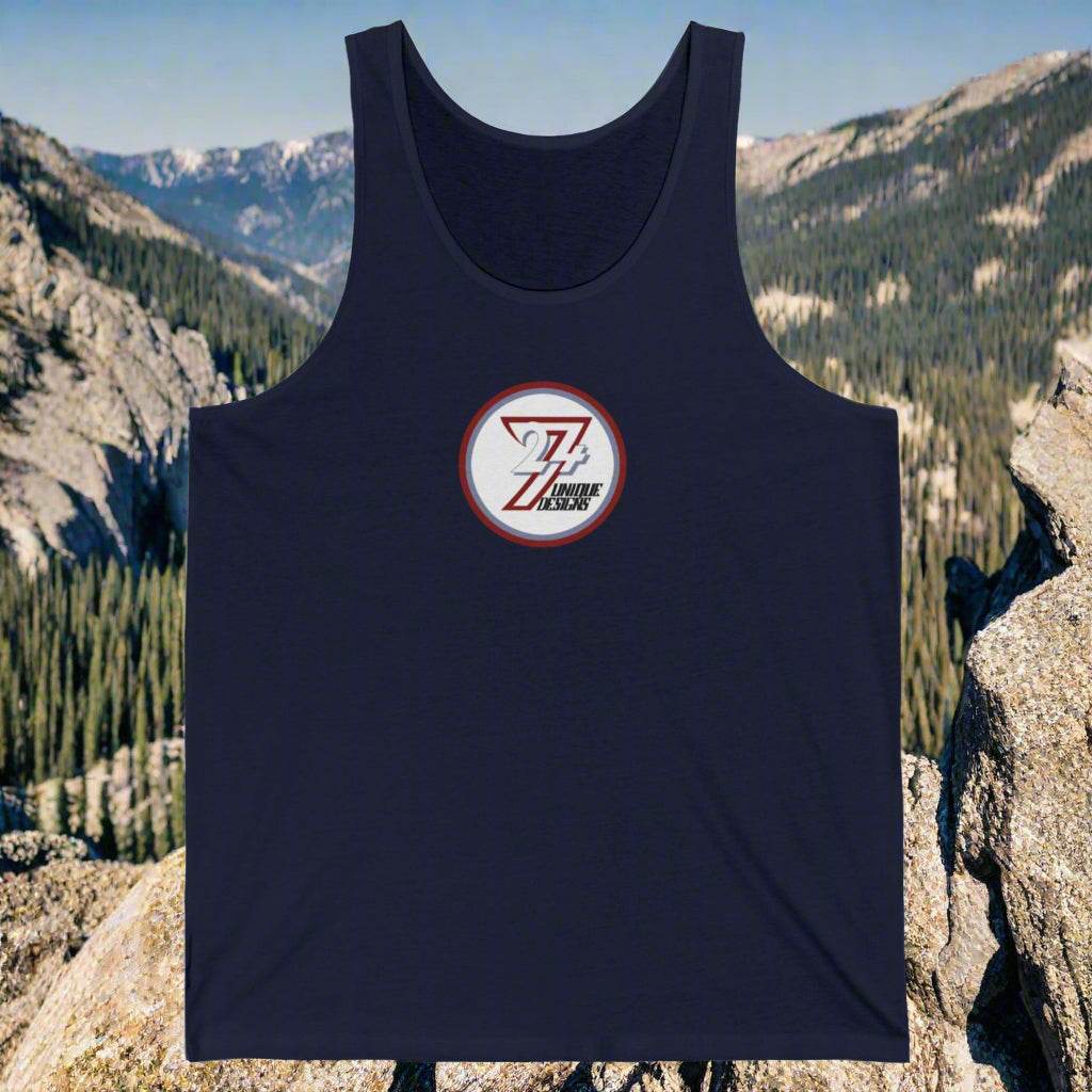 247 Logo Jersey Tank Top navy