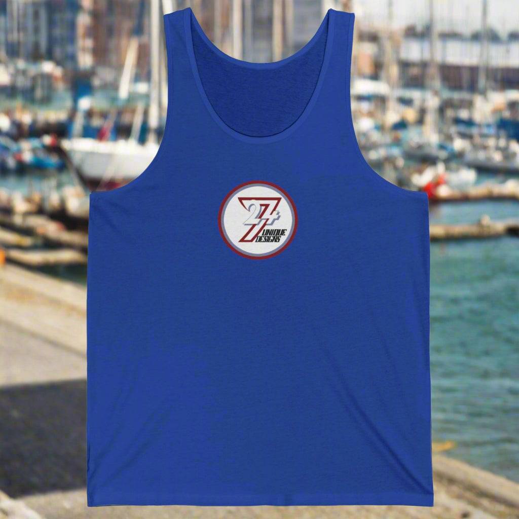247 Logo Jersey Tank Top royal blue