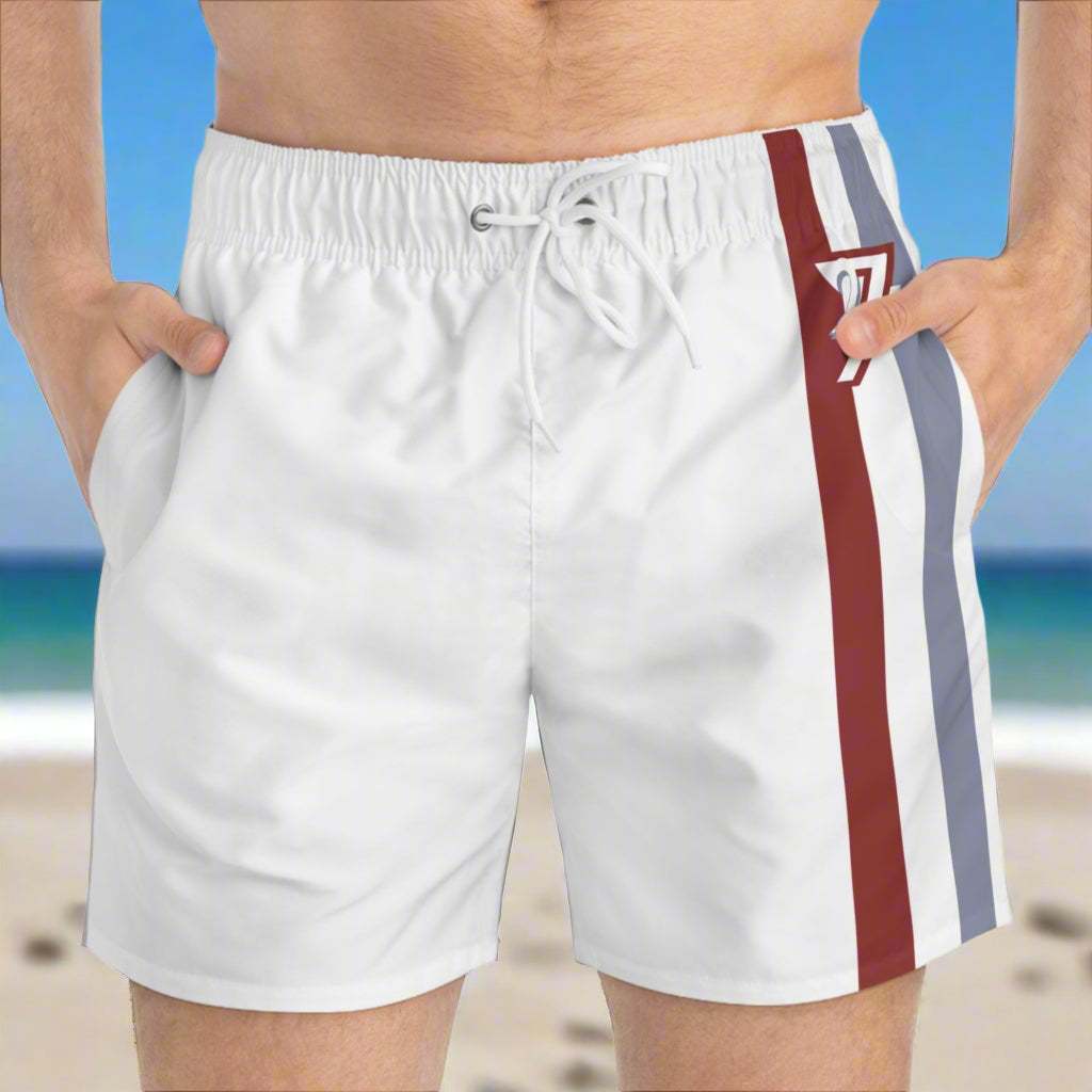 24/7 logo unique design swim trunks