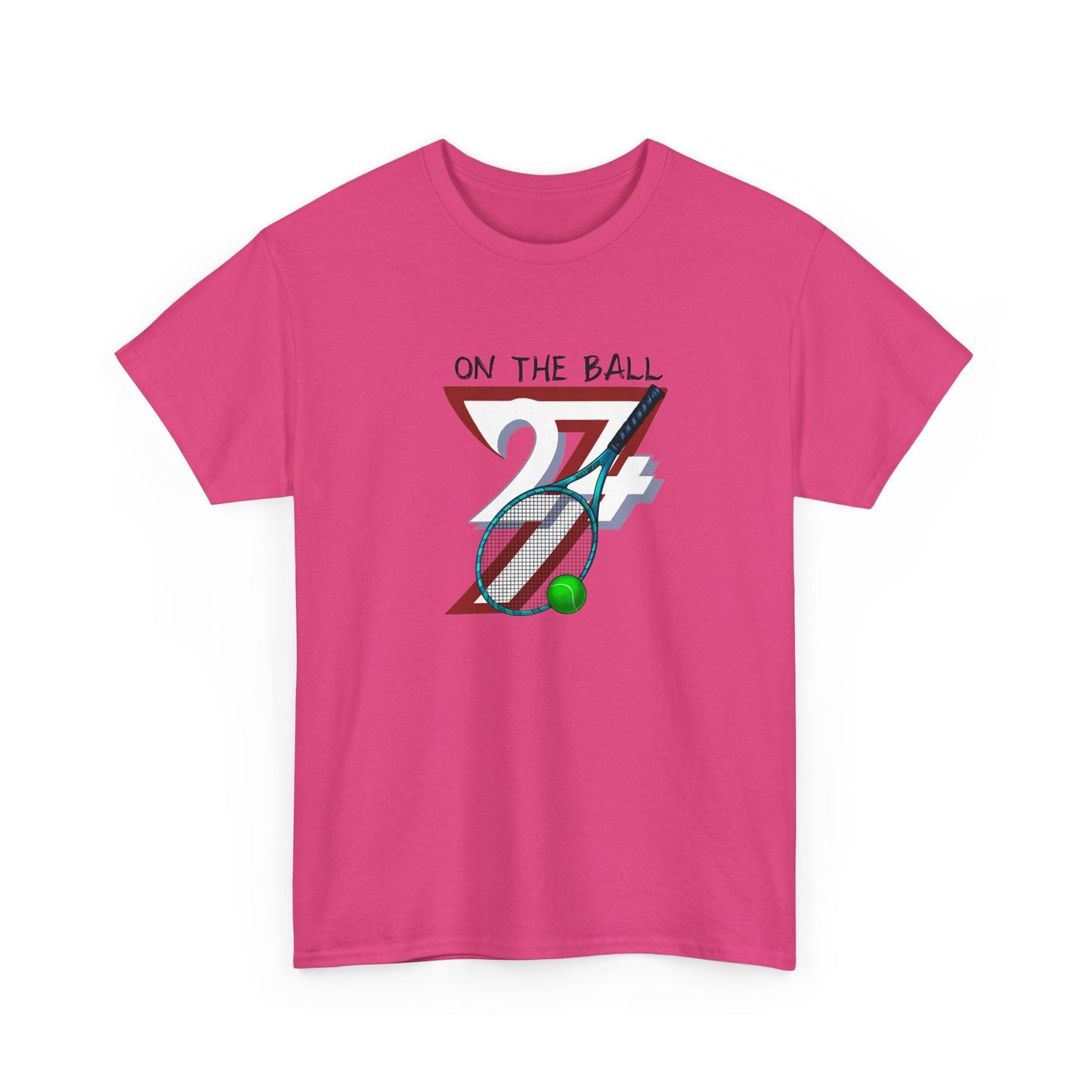 Unique Design Tennis Sport Printed T-shirt heliconia