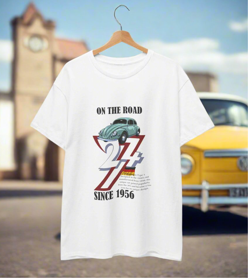 Vintage 1956 Volkswagen Tee Birthday gift - by 24/7 Unique Design