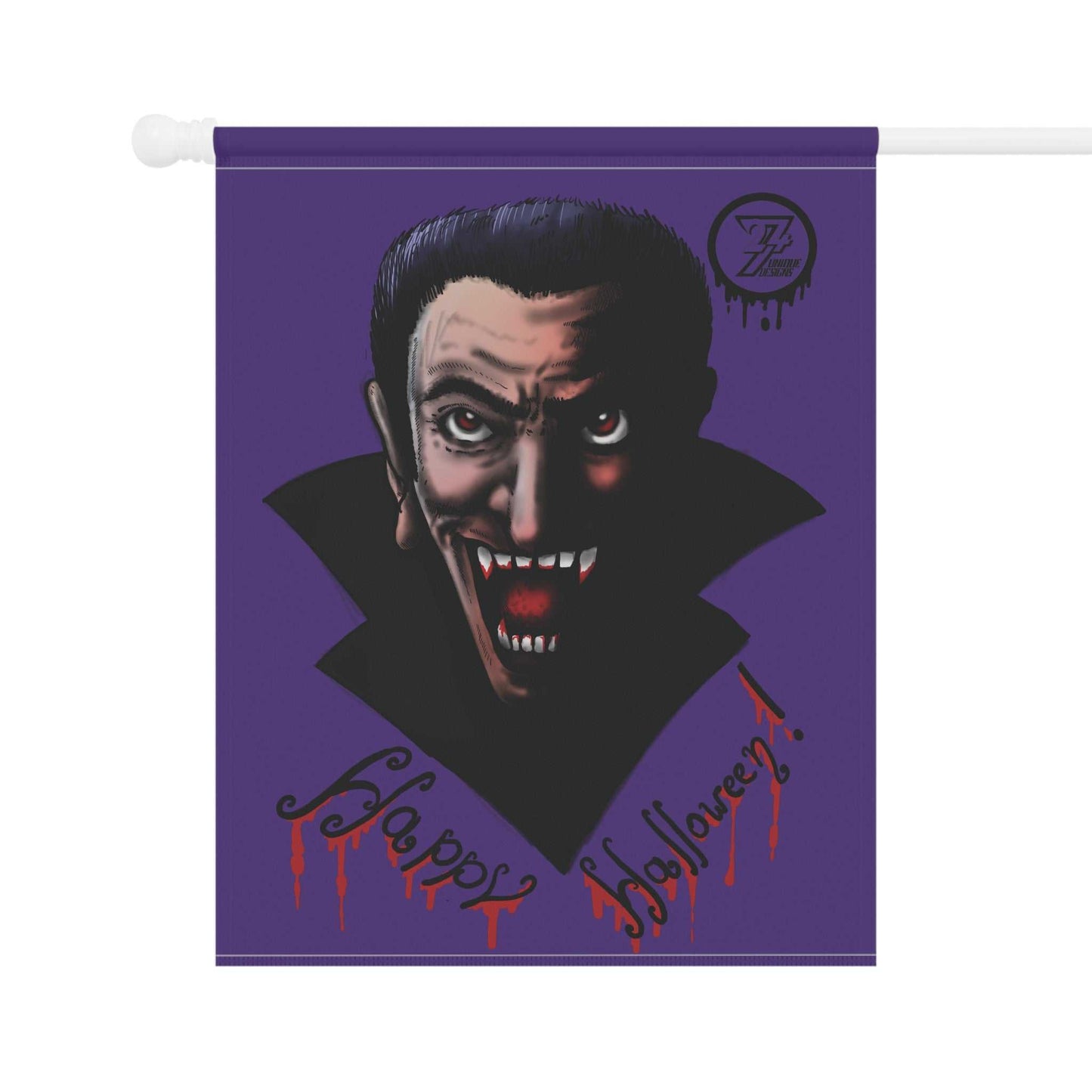 Halloween Vampire Decoration Scary Vampire Garden & House Banner back