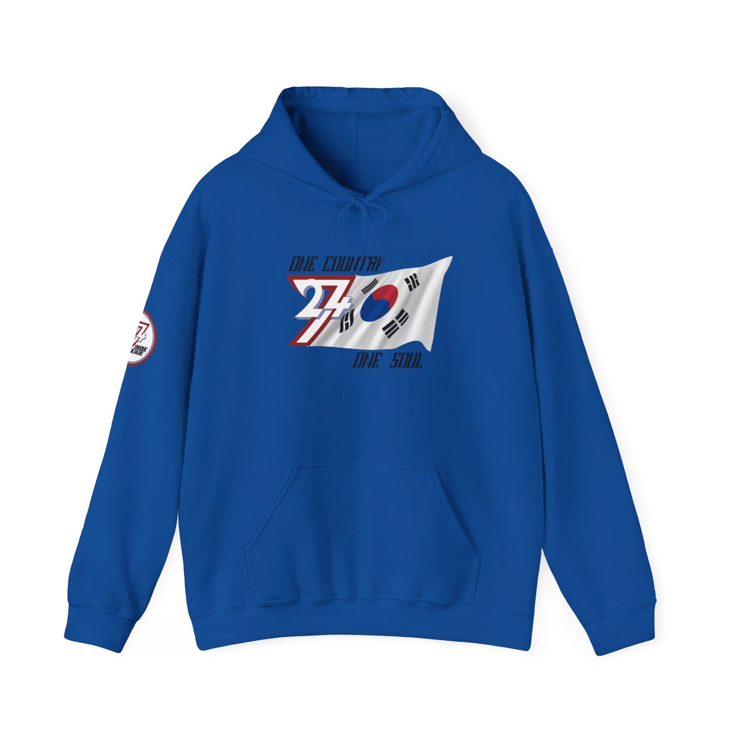Unique Design 24/7 South Korea Flag custom hoodie royal