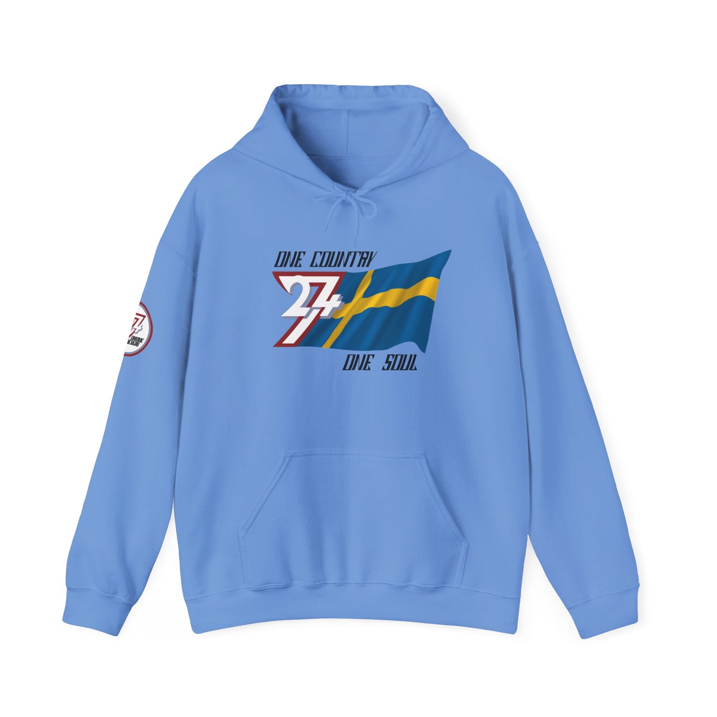 Unique Design 24/7 Sweden custom hoodie carolina blue