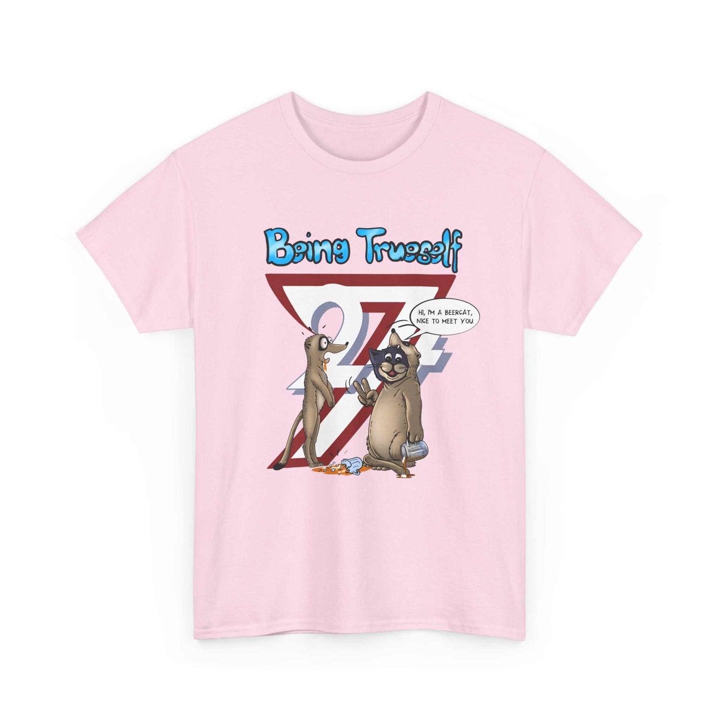 Printed T-shirt: Be True to Yourself Custom T-shirt light pink