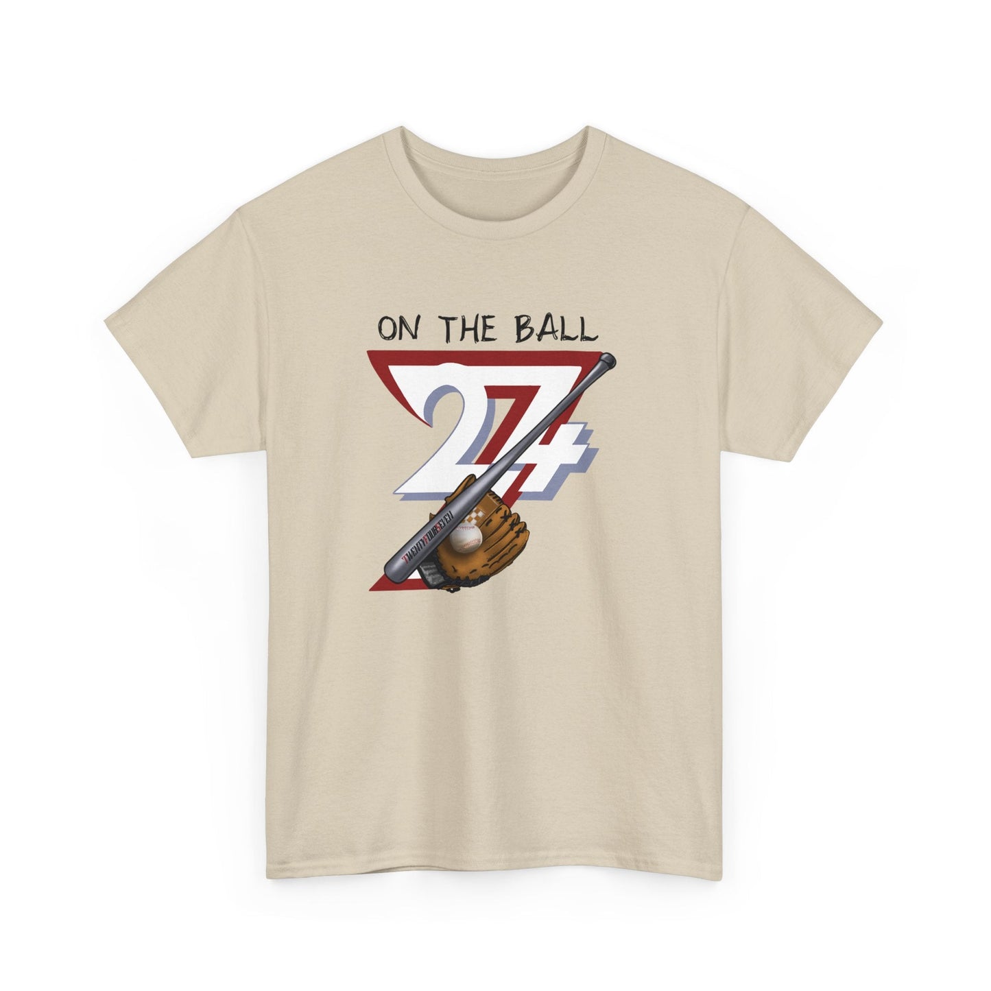 Baseball Sport Printed T-shirt baseball t-shirt by 24/7 Unique Designs sand