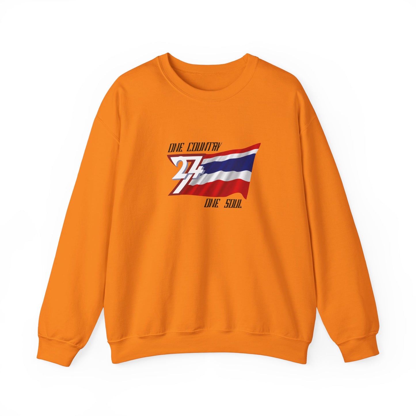 Unique Design Thailand Flag sweatshirt orange