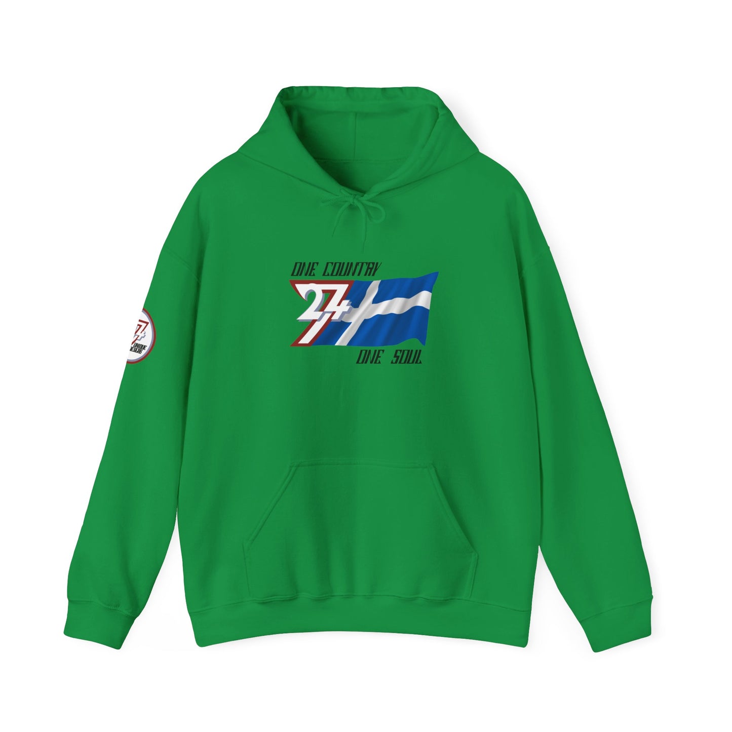 Unique Design 24/7 Finland Flag Printed Unisex custom Hoodie irish green