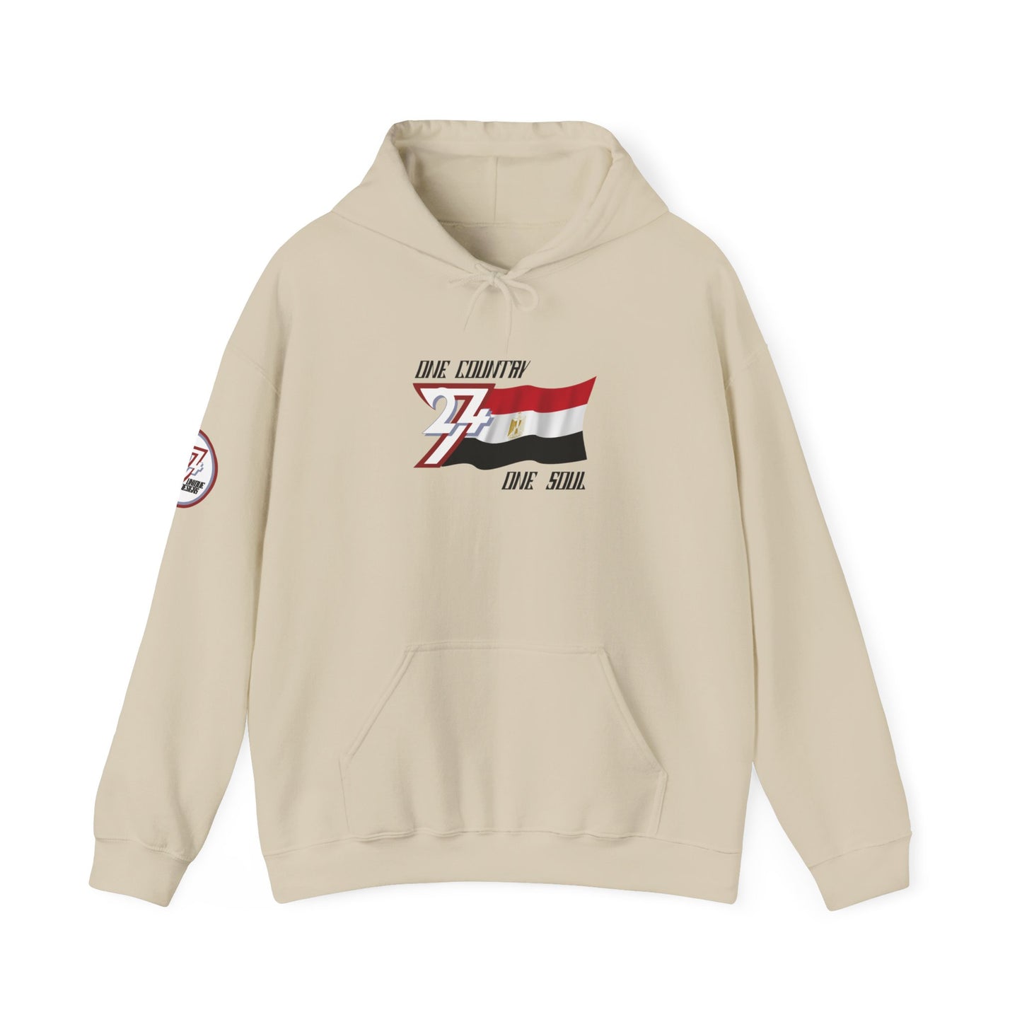 Unique Design Egypt Flag Custom Hoodie sand