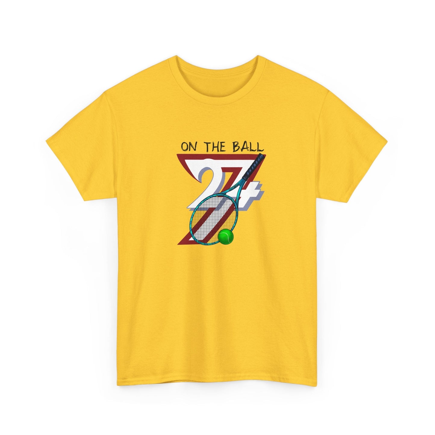 Unique Design Tennis Sport Printed T-shirt daisy