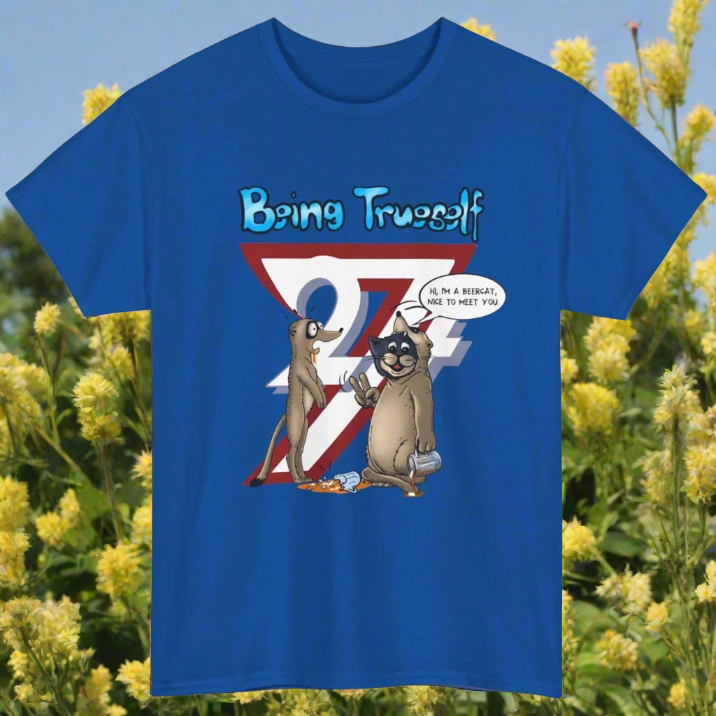 Printed T-shirt: Be True to Yourself Custom T-shirt royal