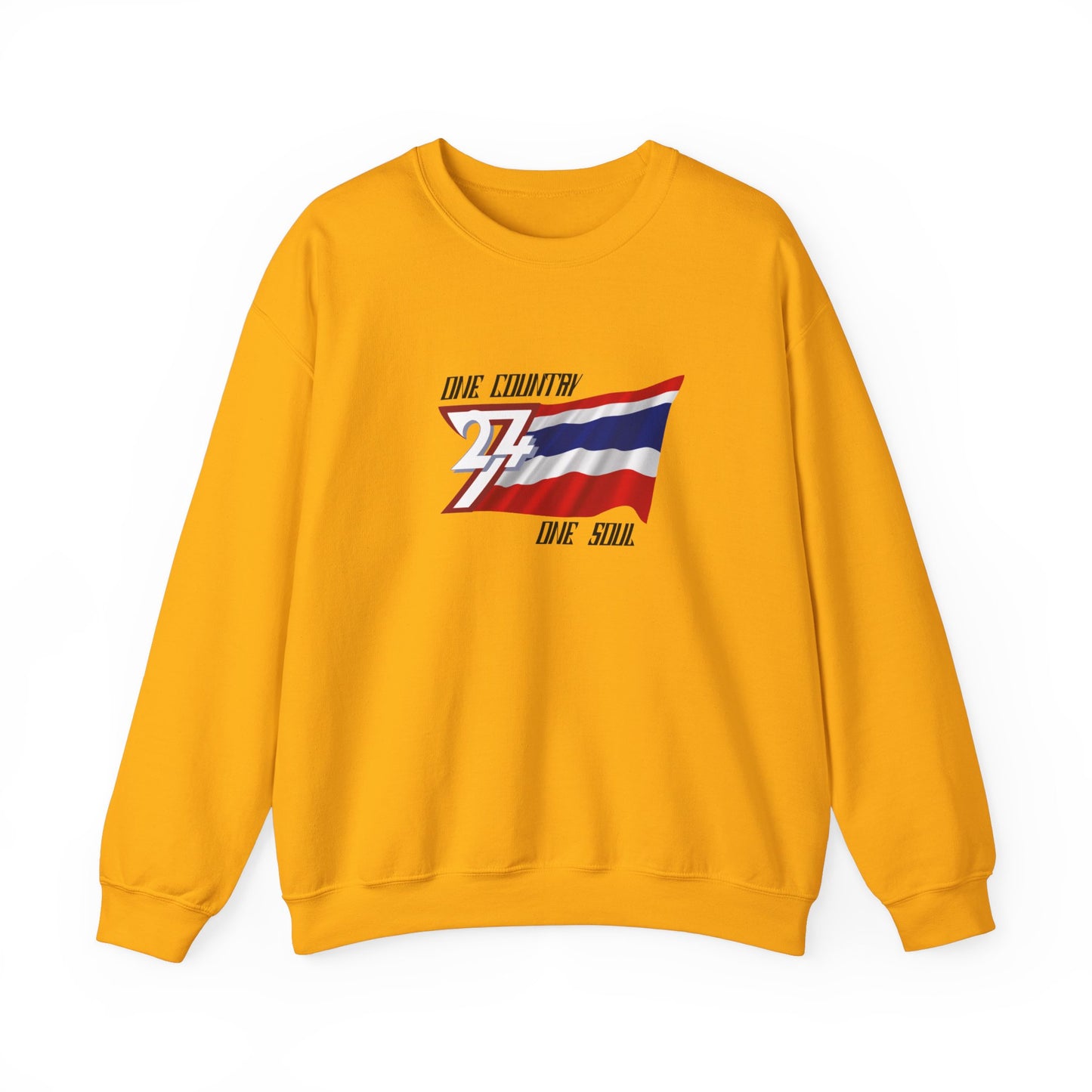 Unique Design Thailand Flag sweatshirt gold