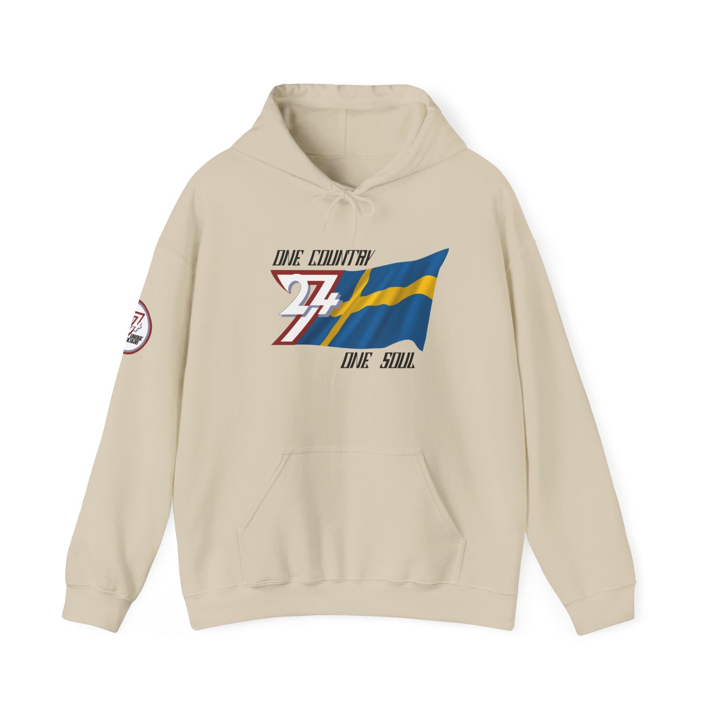 Unique Design 24/7 Sweden custom hoodie sand
