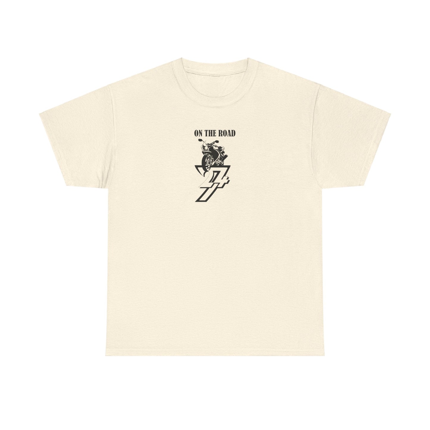 Unique Design On The Road Bike T-shirt natural