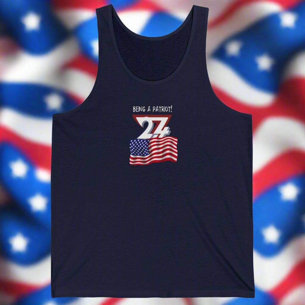 America Flag tank top navy