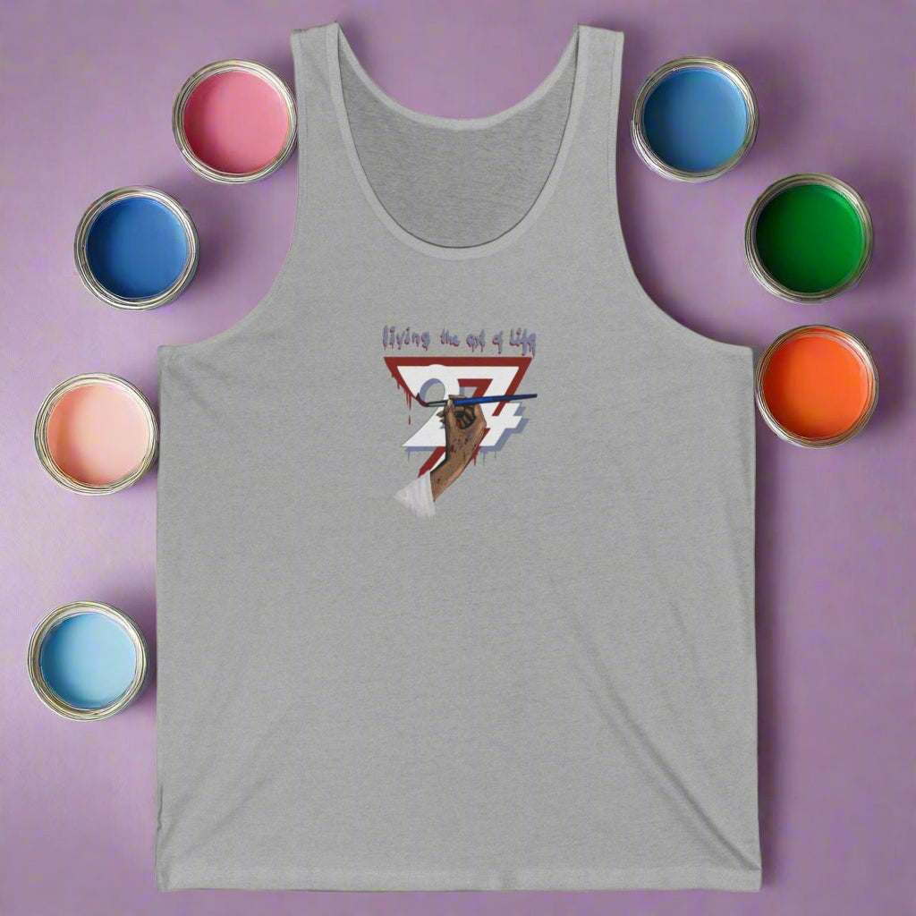 Art of Life women jersey tank athletic heather