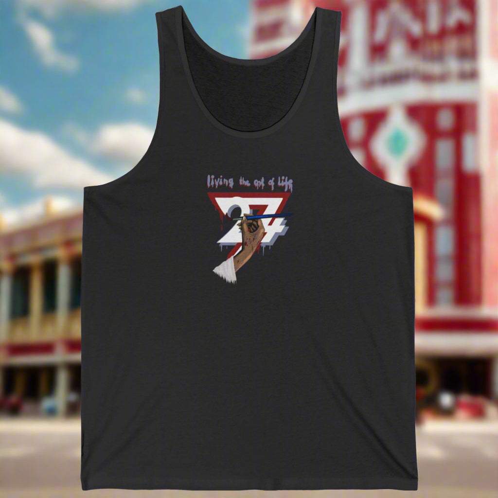 Art of Life women jersey tank dark grey