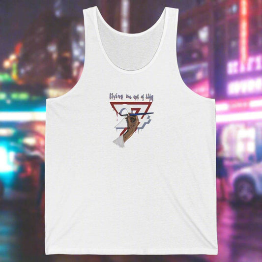 Art of Life women jersey tank white