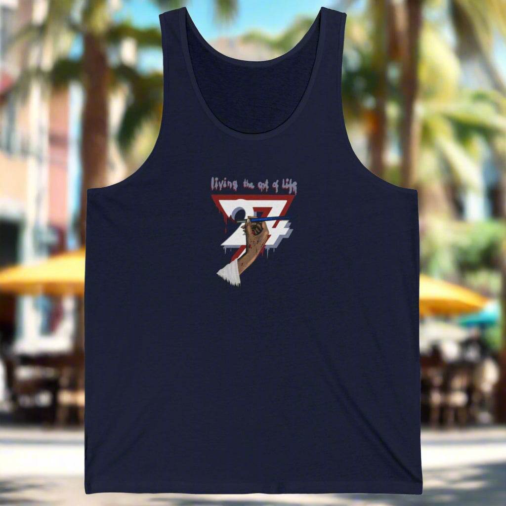 Art of life women Jersey Tank navy