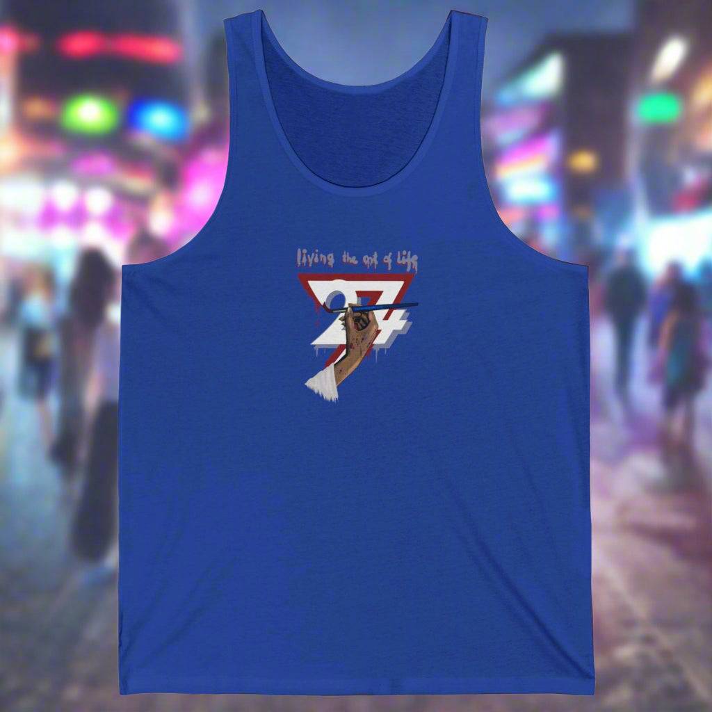 Art of life women Jersey Tank tropical blue