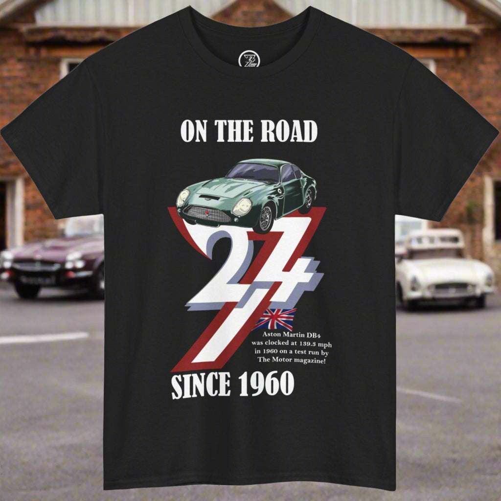 Aston Martin Tee classic 1960 Aston Martin T-shirt 24/7 Unique Designs black