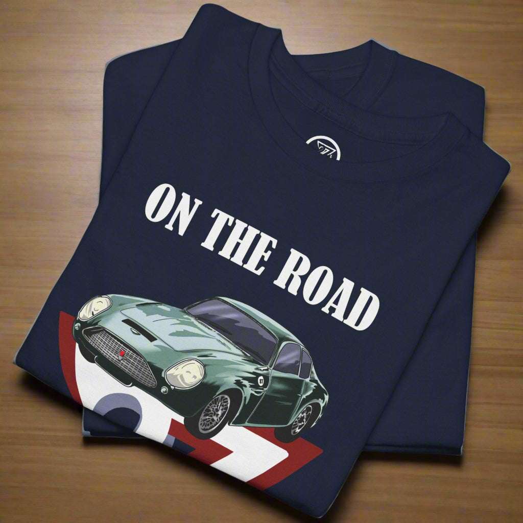 Aston Martin Tee classic 1960 Aston Martin T-shirt 24/7 Unique Designs navy