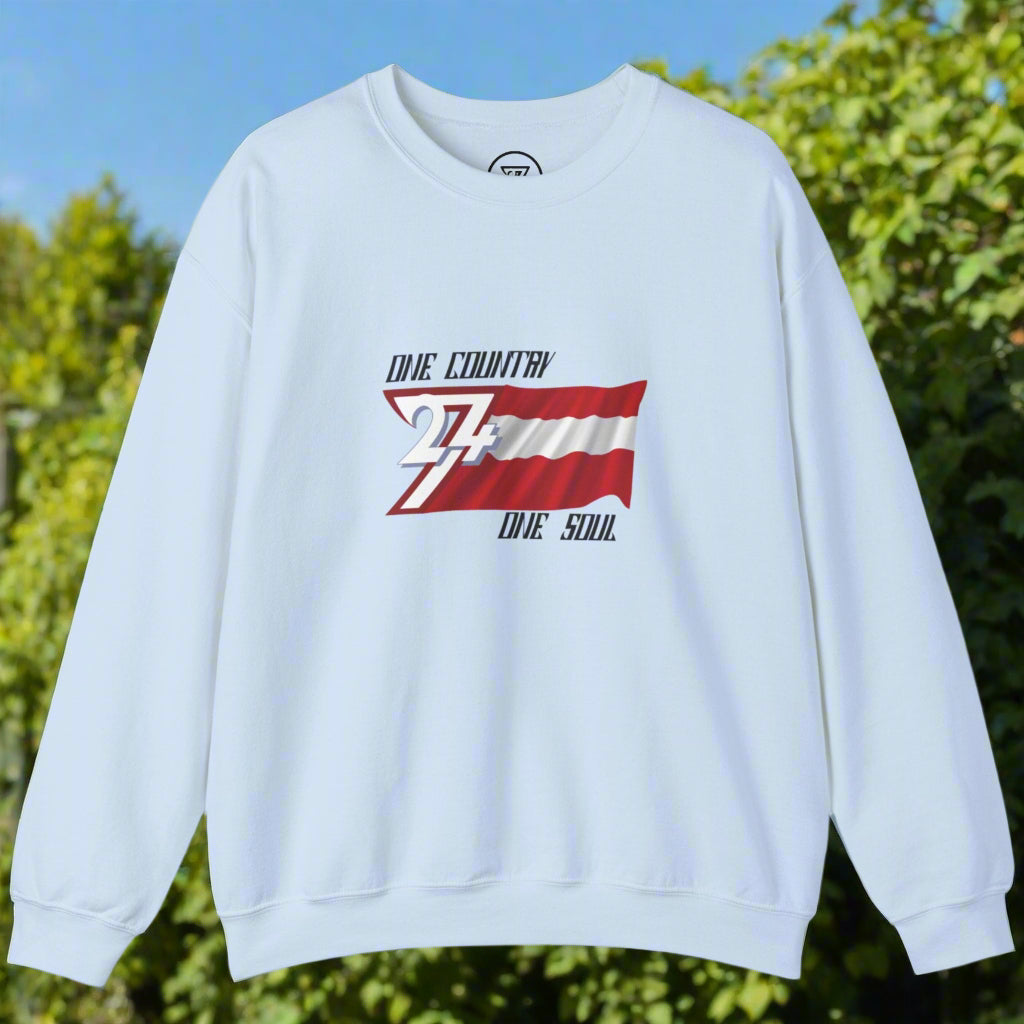 Austria Flag Unisex Sweatshirt light blue