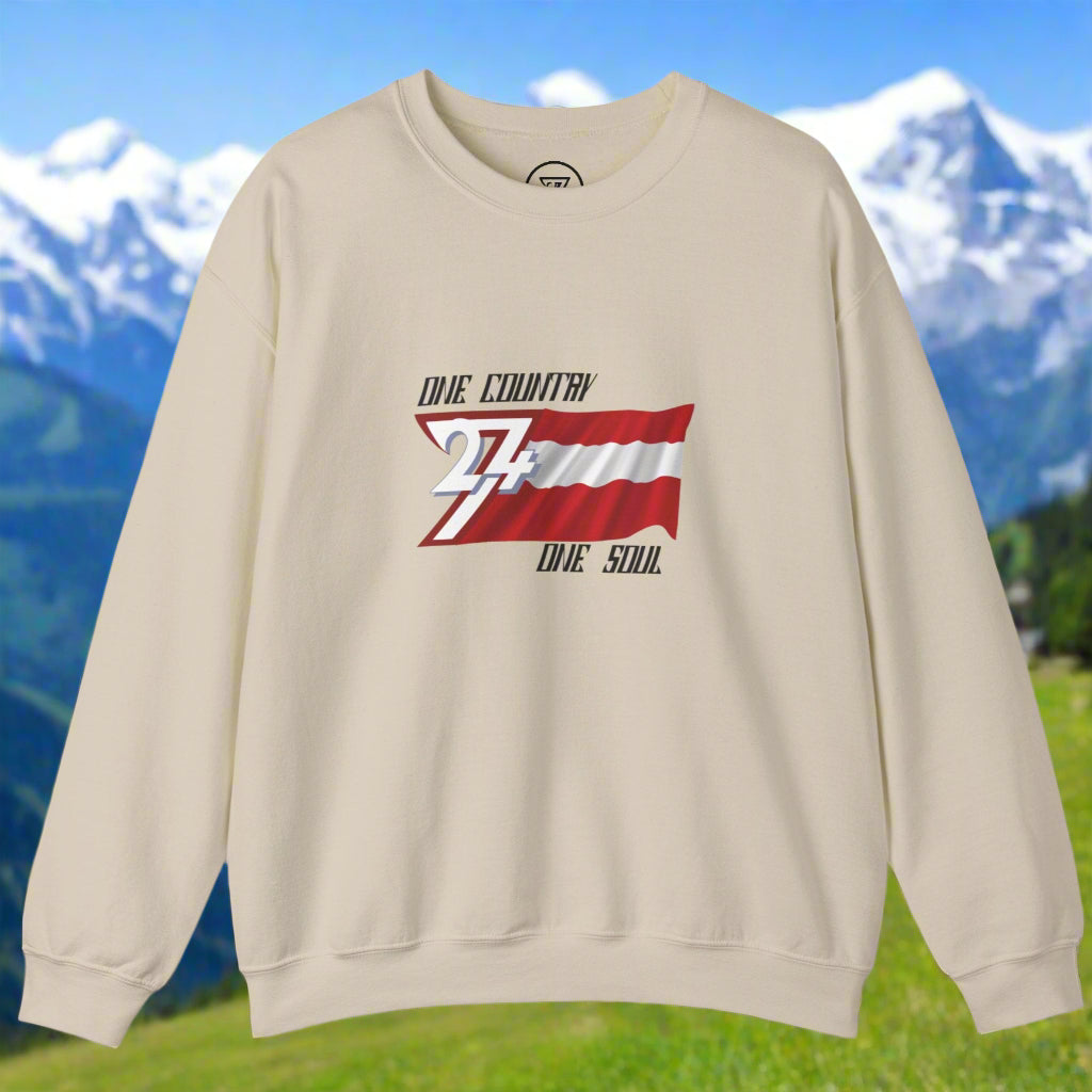 Austria Flag Unisex Sweatshirt sand